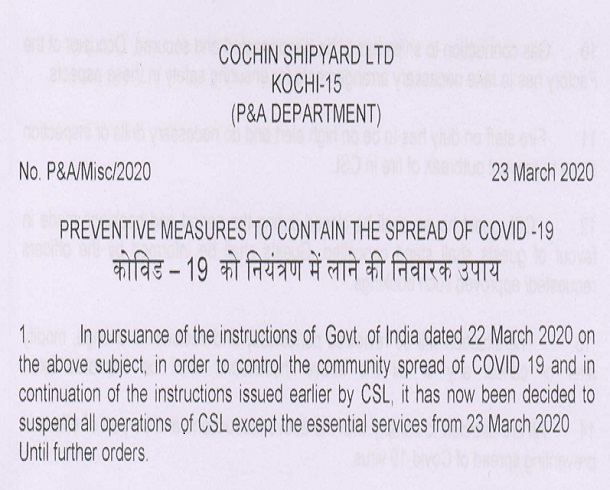 Preventive Measures to Contain the Spread of Covid-19